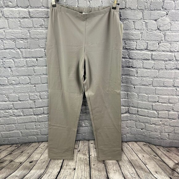 Women with Control Pants - Women With Control Tall Slim Leg Pants Style a213525 Gray LT Tall
